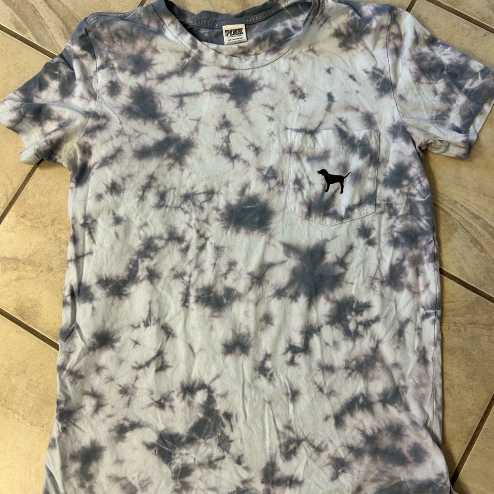 Tie-Dye T-Shirt with Dog Logo